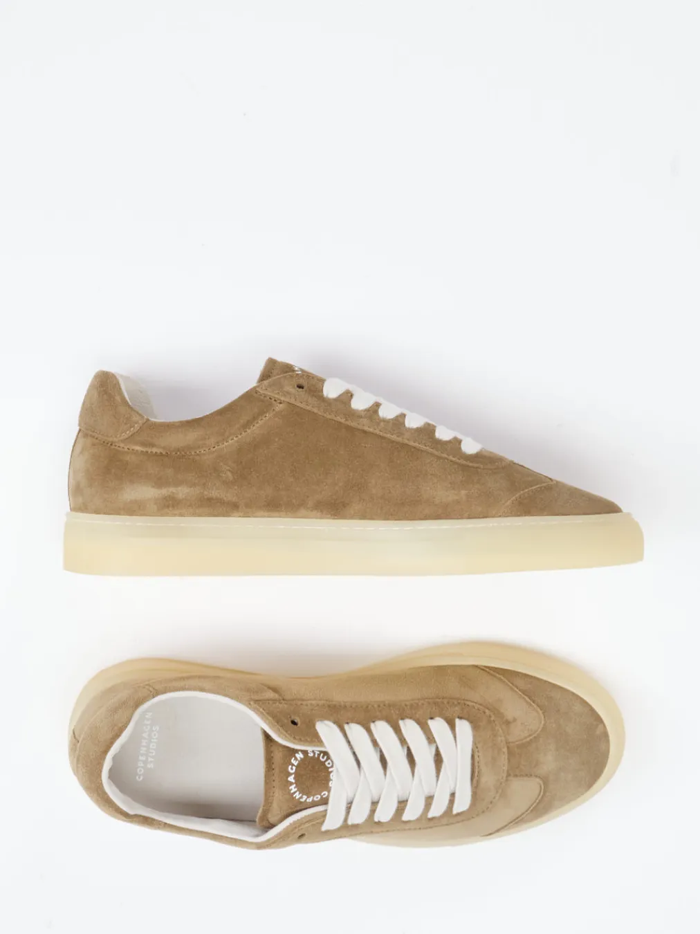 – Sneaker aus Veloursleder Sandbeige-Copenhagen Clearance