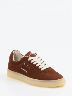 – Sneaker aus Veloursleder rostbraun-Copenhagen Discount