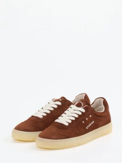 – Sneaker aus Veloursleder rostbraun-Copenhagen Discount
