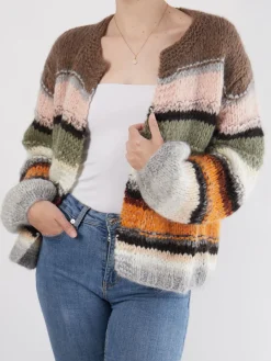 – Kurzjacke aus Textil mit Blockstreifen-DawnxDare