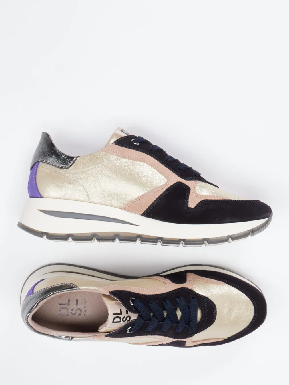 – Fashion-Sneaker aus Metallicleder color-DL Sport Online