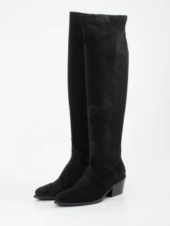 – Kniehohe Stiefel aus Veloursleder-Donna Carolina Best