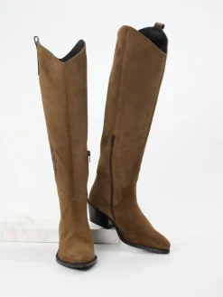 – Western-Boots aus Veloursleder-Donna Carolina