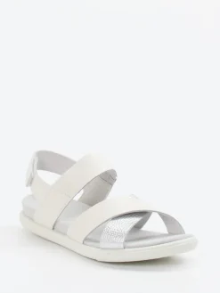 – Komfortsandale aus Kalbleder Off-White-Ecco New