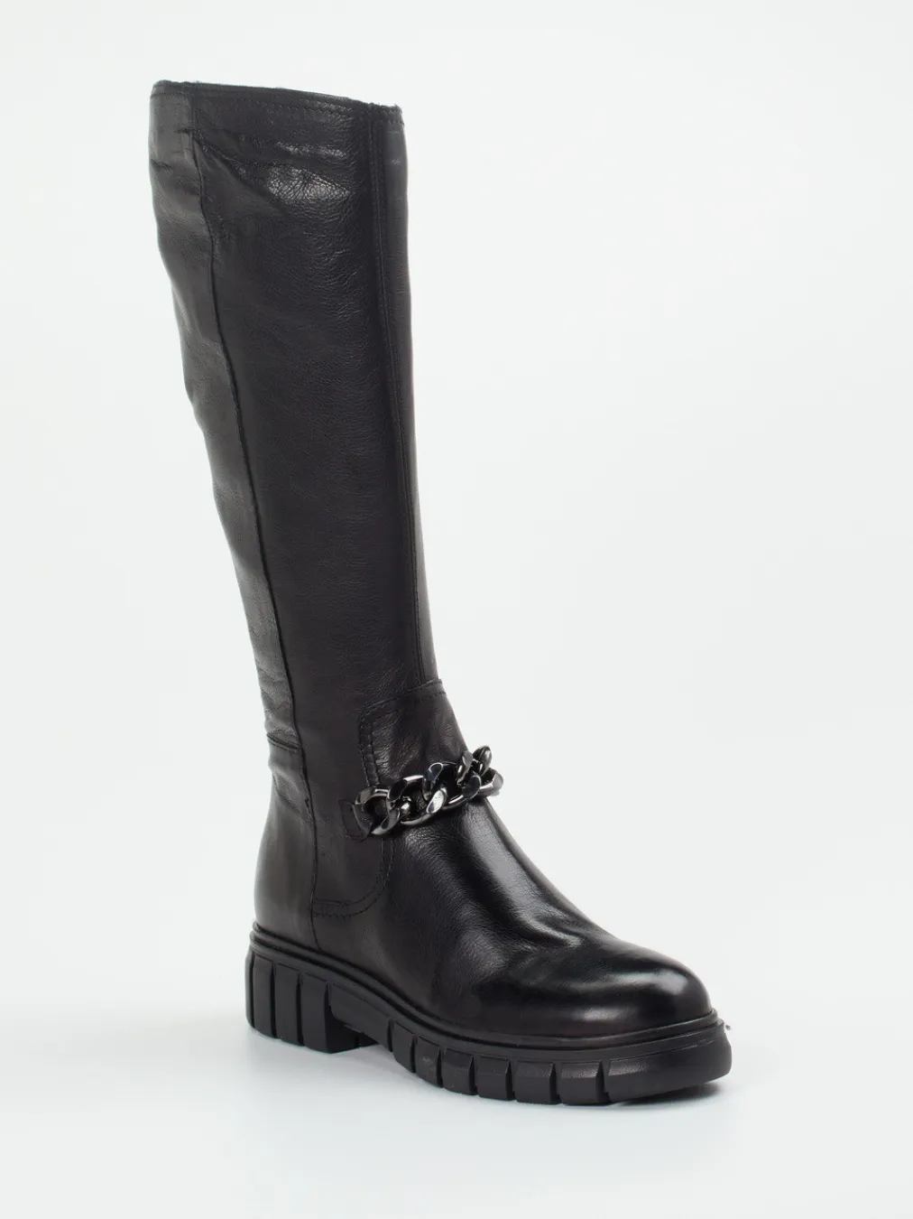 – Kniehohe Stiefel aus Kalbleder-Everybody Outlet