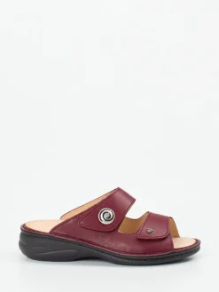 – Komfort-Pantolette aus Kalbleder Bordeaux-Finn Comfort Online