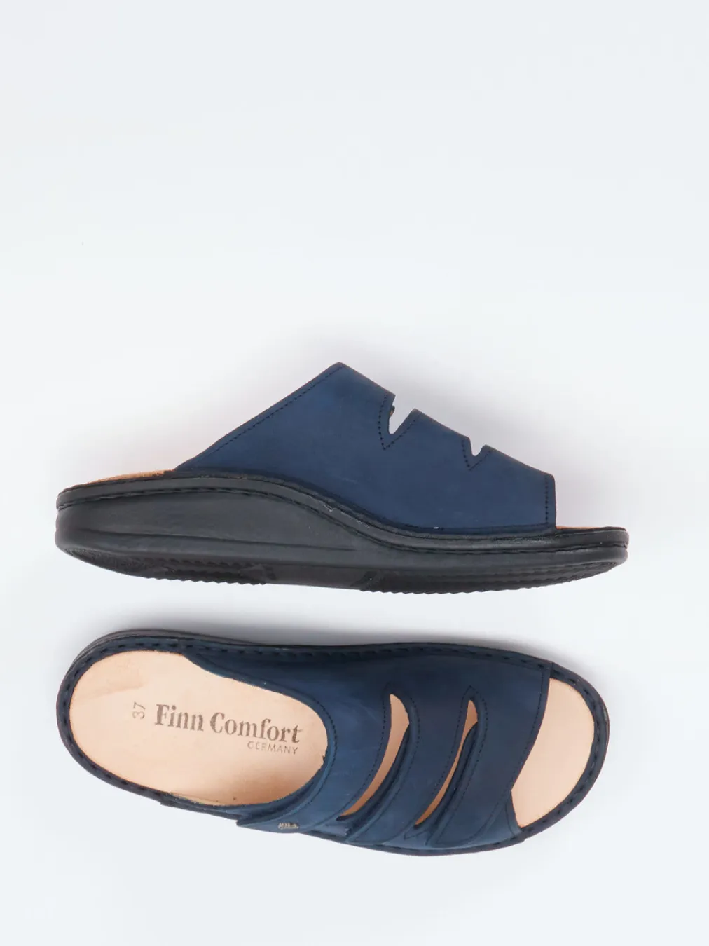 – Komfort-Pantolette aus Nubukleder-Finn Comfort