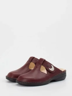 – Komfort-Pantolette aus Kalbleder bordeaux-Finn Comfort Outlet