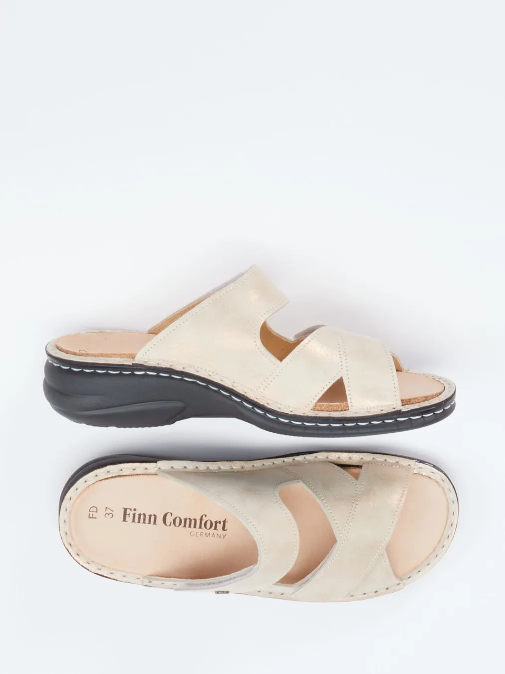 – Komfort-Pantolette aus Veloursleder-Finn Comfort Online
