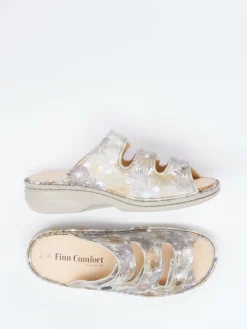 – Komfort-Pantolette aus geprägtem Leder-Finn Comfort Best