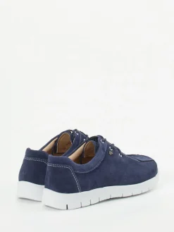 – Komfort-Schnürschuh aus Veloursleder Marine-Finn Comfort Hot