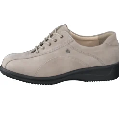 – Komfort-Schnürschuhe aus Nubukleder Beigegrau-Finn Comfort Discount