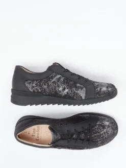 – Komfort-Sneaker aus geprägtem Leder-Finn Comfort Clearance