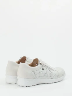 – Komfort-Sneaker aus geprägtem Leder Offwhite-Finn Comfort Sale