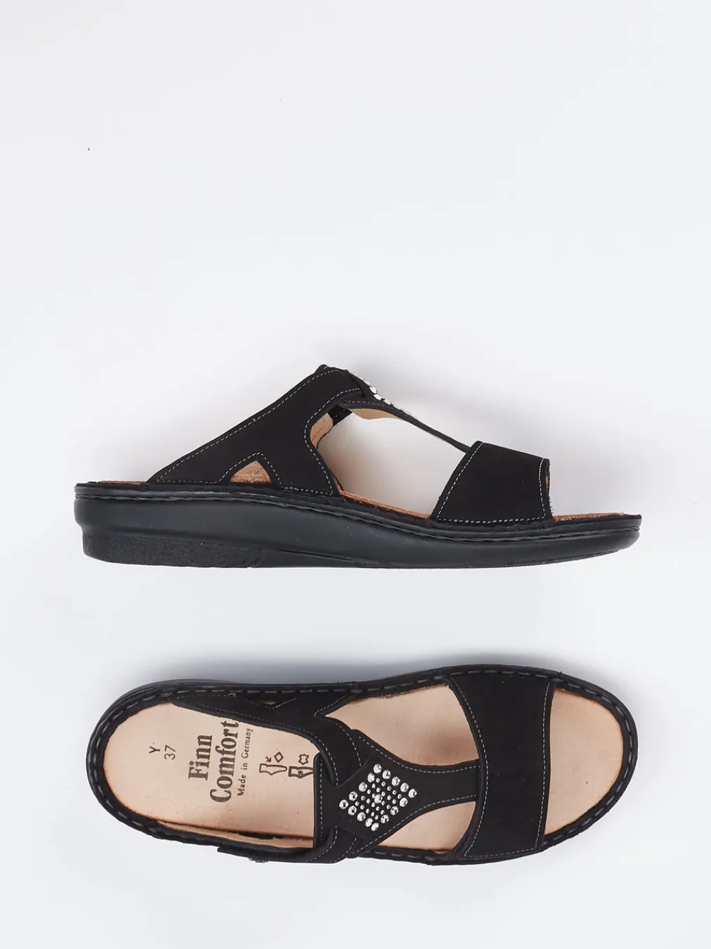 – Pantolette aus Nubukleder-Finn Comfort Outlet