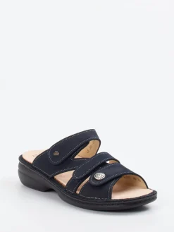 – Pantolette aus Nubukleder dunkel-Finn Comfort