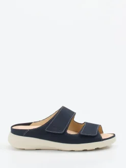 – Pantolette aus Nubukleder Dunkel-Finn Comfort New