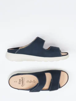 – Pantolette aus Nubukleder Dunkel-Finn Comfort New