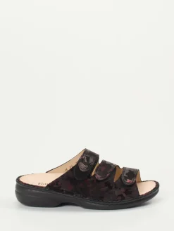 – Pantolette aus geprägtem Leder Camouflage-Finn Comfort Online