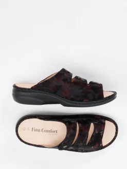 – Pantolette aus geprägtem Leder Camouflage-Finn Comfort Online