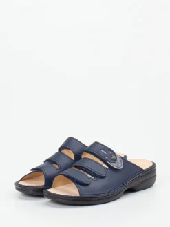 – Pantolette aus Kalbleder Dunkel-Finn Comfort Hot