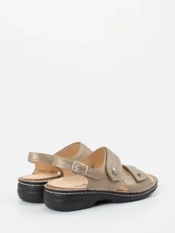 – Sandale aus Metallicleder Champagner-Finn Comfort Best