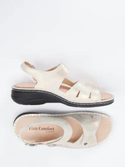 – Sandale aus Metallicleder champagner-Finn Comfort Best