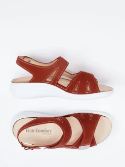 – Sandalen aus Nubukleder dunkel-Finn Comfort Online