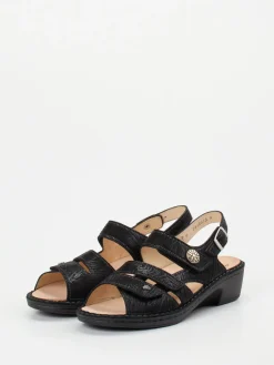 – Sandalen aus geprägtem Leder-Finn Comfort Sale