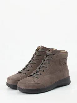 – Schnürboots aus Nubukleder schlamm-Finn Comfort