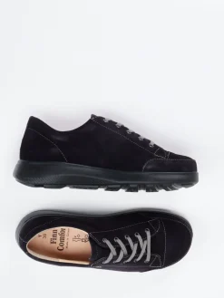 – Schnürschuh aus Veloursleder dunkel-Finn Comfort Online