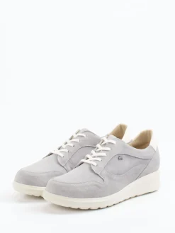 – Schnürschuh aus Veloursleder hell-Finn Comfort Sale