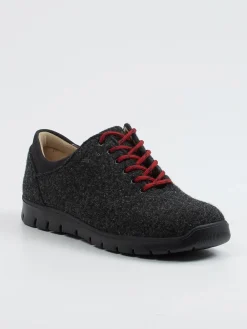 – Schnürschuhe aus Wollfilz anthrazit-Finn Comfort Best