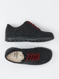 – Schnürschuhe aus Wollfilz anthrazit-Finn Comfort Best