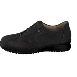 – Schnürschuhe aus Nubukleder anthrazit-Finn Comfort New