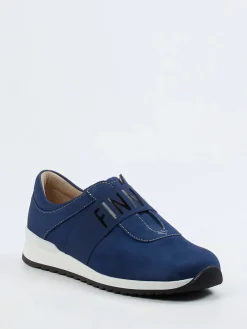 – Slipper aus Nubukleder in Marine-Finn Comfort Outlet