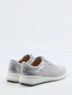 – Sneaker aus Textil und Metallicleder silber-Finn Comfort Best