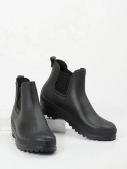 – Gummistiefelette aus mattem Synthetik-Fischer