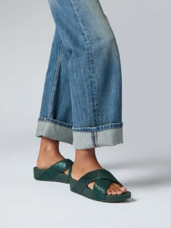 – Komfort-Pantolette aus Metallicleder-FitFlop Clearance