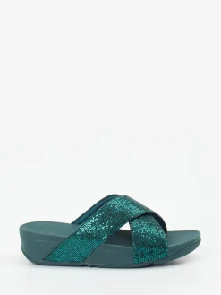 – Komfort-Pantolette aus Metallicleder-FitFlop Clearance