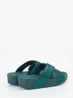 – Komfort-Pantolette aus Metallicleder-FitFlop Clearance