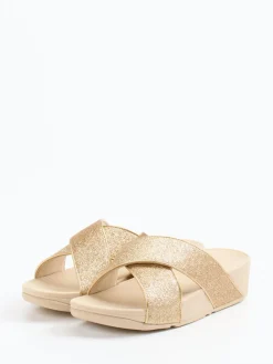 – Pantolette aus Textil in Champagner-FitFlop