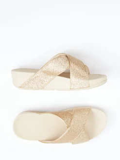 – Pantolette aus Textil in Champagner-FitFlop