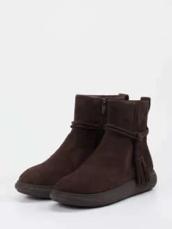 – Stiefeletten aus Veloursleder Dunkel-FitFlop New