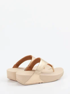 – Zehentrenner aus Metallicleder farben-FitFlop