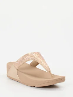 – Zehentrenner aus Textil mit Strassbesatz-FitFlop Clearance