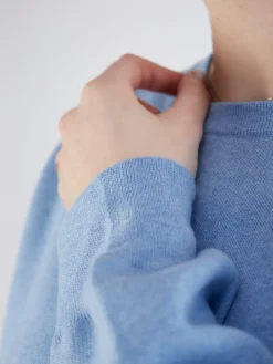 – Feinstrickpullover aus Baumwolle-Kaschmir Hell-FLONA Sale