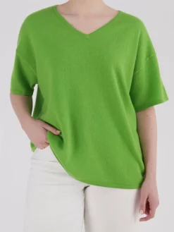 – Kurzarm-Pullover aus Kaschmir Apfel-FLONA Discount