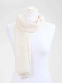 – Schal aus Kaschmir in Creme-FLONA Clearance