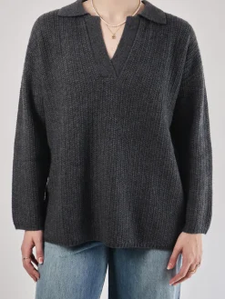 – Strickpullover aus Wolle anthrazit-FLONA Best